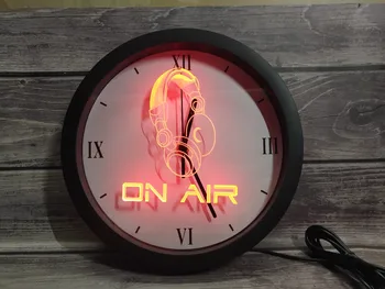 0m013 On Air Слушалки Слушалки Studio App Rgb 5050 Led неонови светещи табели Стенни часовници