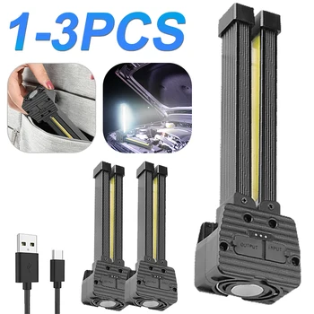 1-3 бр. Работен Светлина, Авариен Прожектор, USB Акумулаторна XPE + COB Led Фенер IPX4 Водоустойчив Регулируема Лампа за Къмпинг на Открито