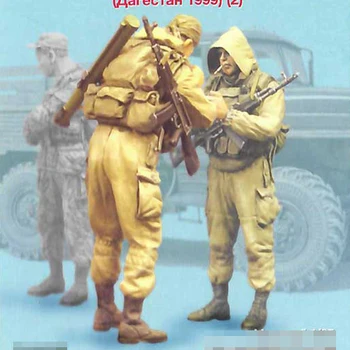 1/35 Удрям ГРУ (Дагестан 1999) (2), Смоляная модел Войник за НС, определени в разглобено формата и неокрашенный