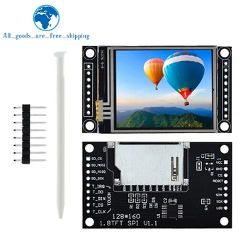 1,8-Инчов TFT LCD модул Модул LCD екран със Сензорен екран SPI Сериен 51 Водача 4 IO ST7735S на Водача е TFT с Разделителна способност 128*160 За Arduino