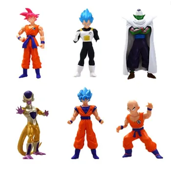 1 Бр. Аниме Dragon Ball Z Фигурки Goku Piccolo Gold Frieza Super Saiyan Blue Зеленчуци PVC Колекция от Модели Детски Подарък Играчка