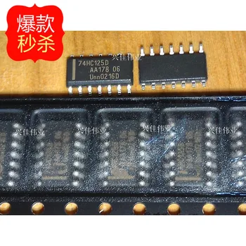 10 бр. нови оригинални автентични 74HC125 74HC125D SOP14 3,9 мм дълги логически чипове