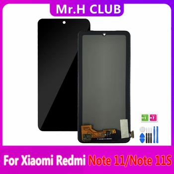 100% Тествани LCD дисплей INCELL За Xiaomi Redmi Note 11 2201117TG СЪС сензорен Екран, цифров преобразувател в Събирането, Замяна За Redmi Note 11S