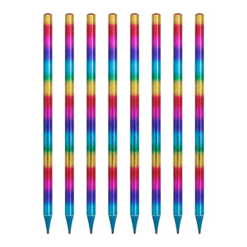 12 Опаковки моливи HB Rainbow, напоени в кръгла пръта с теплопередачей, канцеларски материали за начално училище