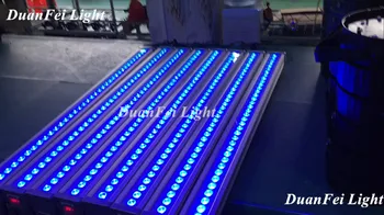 12ШТ DJ Disco Outdoor 36 * 3w RGB Dmx Led Bar Водоустойчив, с монтиран на стената лампа за сватбена декорация