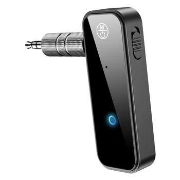 2 В 1 Безжична Bluetooth 5,0 Адаптер приемник-предавател 3,5 мм Жак за автомобилни музикални аудио плеър Aux Приемник за слушалки хендсфри