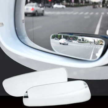 2 елемента Автомобилно огледало на 360 градуса Широкоугольное куполна огледало за слепи зони Паркинг Авто Мотор за Обратно виждане Регулируеми огледално Аксесоари