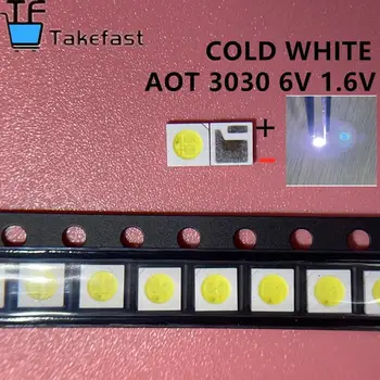 200 бр. за прилагане на телевизора led LCD подсветка AOT LED Backlight 1,6 W 6 В 3030 Студено бял LCD подсветка за прилагане на телевизора
