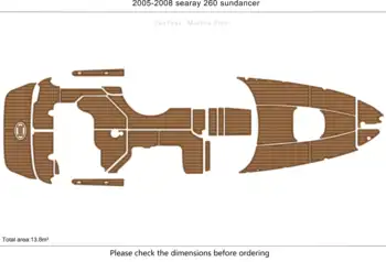 2005-2008 searay sundancer Кокпит, платформа за плуване, изкуствен килим ЕВА, Водни ски, Лодка, Рибарска лодка, Нескользящий килим на пода
