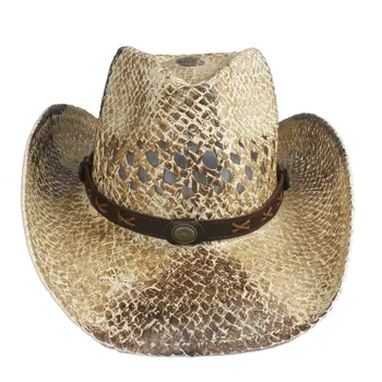 2019, модни дамски мъжки ковбойская шапка в западен стил, жените, за татко, слама човек сомбреро ръчно изработени впечатлява със своя бохемски стил, мъже слама ковбойская шапка от слънцето в стил джаз