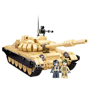 2022 Военна Армия Световна война WW2 SWAT Полицейски Войници T-72 Основна Бойна Модел на Танк Градивен елемент на Тухли, Детски Играчки, Подарък За Рожден Ден
