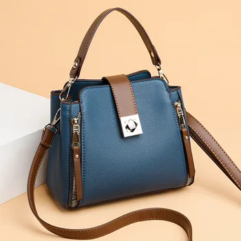 2023 Новата европейската и американската мода, луксозна универсална женска чанта през рамо, ръчна чанта кофа с голям капацитет
