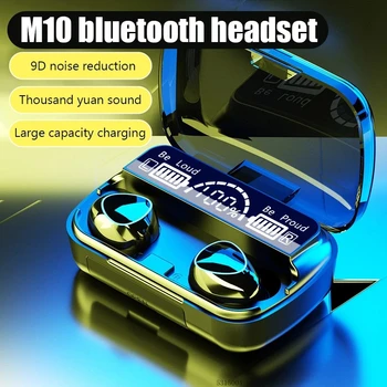 2023 НОВИ Безжични музикални слушалки TWS Bluetooth с шумопотискане 9D Hi-Fi стерео слушалки Водоустойчива спортна слушалки за iphone