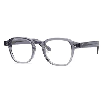 2023 реколта художествени квадратни очила в ацетатна рамки за оптична късогледство, предписани очила За жени и мъже, дизайнерски маркови очила