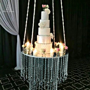 23,6-инчов сватбена акрилна подвесная поставка за торта оформление на сватбени сцени поставка за торта