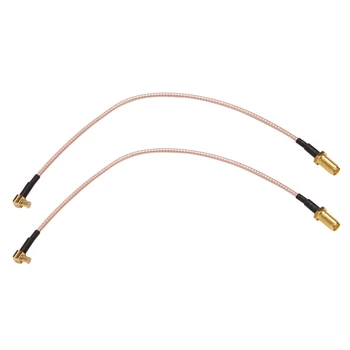 2X MCX за мъже и SMA за жени RG316 кабел-адаптер с косичкой с ниски загуби 21 см/8,3 инча
