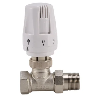 3/4-Инчов Месинг Термостатичен радиаторный клапан Директно тип DN20, клапан за автоматично регулиране на температурата, подово отопление