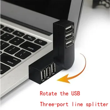 3-в-1 Мини USB 4 port, Micro USB OTG Адаптер USB-Hub 2,0 Сплитер За Зареждане на Данни на Телефона За КОМПЮТЪР, Компютър, Кола, Преносими Твърди Дискове