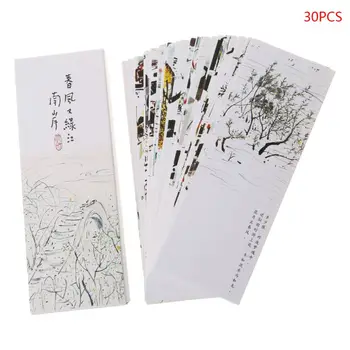 30 бр. за креативни хартиени маркиране в китайски стил, картички за рисуване на ретро Красива директен доставка