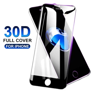 30D Закалено Стъкло за iPhone 8 7 6 Plus, Защитно фолио за екрана на iPhone X Xr Xs 11 12 Pro Max, стъкло за SE 2020, Пълно Покритие