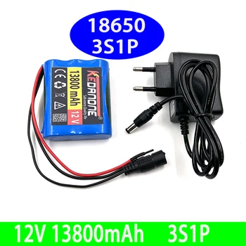 3S1P12V 13800 mah 18650 литиево-йонна Акумулаторна Батерия за динамиката на фенерчето Камера за видеонаблюдение Преносим GPS търсене светлинно оборудване