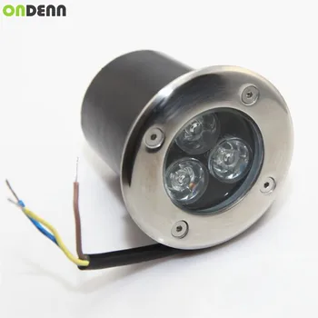 3x2W led подземен лампа AC85-265V/DC12V IP65 Наземни лампи Външен градински лампа Топло/студено бяло CE, RoHS