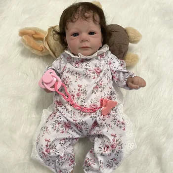 48 см Felicia Bebe Reborn Baby Doll Готова Възстановената Боядисана С Вкоренените Коса Благородна Кукла-Реборн За Подарък на едно Момиче