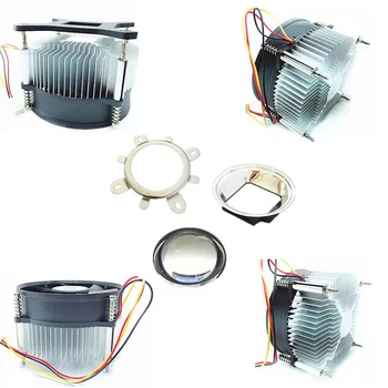 50 w 100 W высокомощный led радиатор за постоянен ток 12 v 1.2 A led fan охлаждане + комплект обективи 44 мм