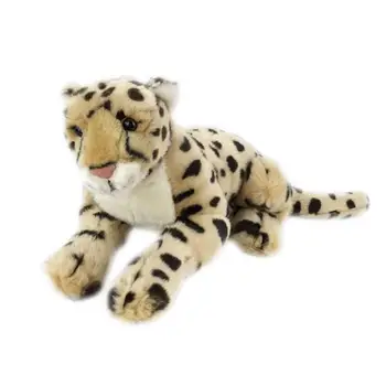 55 см Имитация на Леопард Пантера Джунглата Животно Мека Детска Играчка Плюшен Домашен Разтегателен Декор