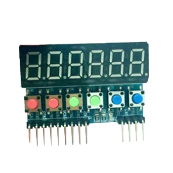 6-Цифрен led модул TM1637 с кнопочным ключа за Arduino led индикатор такса
