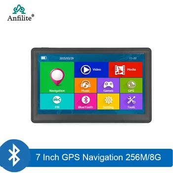 7-инчов 800*480 автомобилен GPS навигатор Bluetooth avinguda paral * lel DDR3 256M rom, 8GB wince 6.0 MTK автомобил 3D GPS Навигация безплатна карта на Европа
