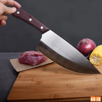 9,5-инчов нож за рязане, остър мясницкий секира за рязане, Професионални кухненски ножове Longquan за месо, Зеленчуци и птици
