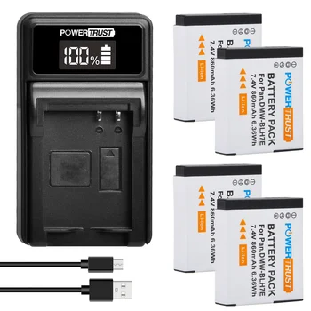 DMW-BLH7 Батерии/Зарядно устройство за Panasonic Lumix DMC-GF7, DMC-GM1 GM1K GM5 GM5KK, DC-GX850, DMC-LX10 LX15,