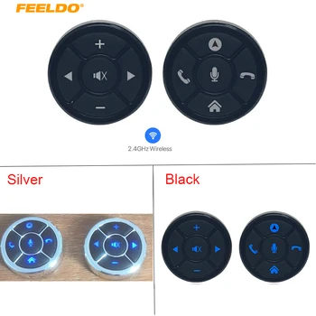 FEELDO ультратонкая автомобили умна безжичен бутон за управление на волана колело с 10 клавиша, подходяща за автомобилен стереонавигационного на устройството си с Android