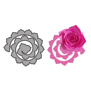 GG0433 Розови многопластови на щанци за рязане на метал Цветя, Флорални щампи за 