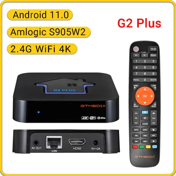 GTMEDIA G2 Plus Android 11,0 TV BOX Amlogic S905W2 2G16G Вграден 2,4 G Wifi Поддръжка на 4k H. 265 GTPlayer телеприставка G2Plus