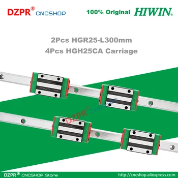 HIWIN HGR25 300 мм линейна употреба HGH25CA Каретка за лазерно металообработващи машини с CNC за гравиране на дърво