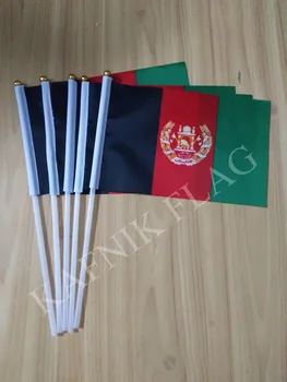 KAFNIK, 5шт 14*21 см, знамена Афганистан, национален ръчно флаг с шестия за украса реклама, безплатна доставка