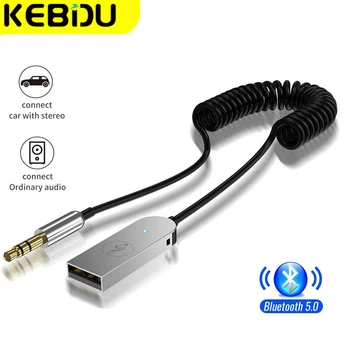KEBIDU USB Aux Bluetooth Приемник Безжичен Адаптер Хендсфри Комплект USB Конектор 3.5 мм Аудио Ключ За Bluetooth Предавателя CarStereo