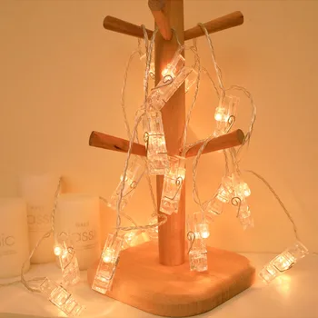 Led фотоклип Фея String Light Работа от батерия, лампа Фея Осветление за Коледно парти, стоки за дома
