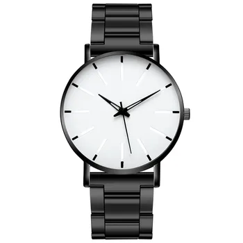 Men 'S Fashion Style Метална Каишка Ultra-Thin Quartz Watch Men' S Party Banquet Watch Men ' S Wristwatch Zegarek MęSki мъжки часовници на