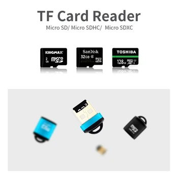 Mini USB, Micro SD TF Card Reader, USB 2.0 Четец за Карти Памет, Мобилен Телефон, Високоскоростен USB Адаптер За Аксесоари За Преносими компютри