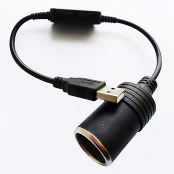 NCHTEK USB 2.0 A Включете щепсела за автомобилна запалка, Жак за захранване, Кабел/кабел около 35 см/1 бр.
