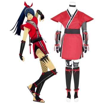 Persona 5: Нощувка на танцуващите звезди Юсуке Китагава Куноичи Cosplay костюм Игри Persona 5 звезди през нощта Женски костюм за Хелоуин