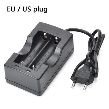 Plug EU US С Двоен слот 18650 и Зарядно Устройство за литиево-йонна Батерия Зарядно Устройство за Фенерче 18650 Литиево-йонни Батерии 18650 и Зарядно Устройство