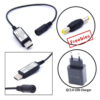 QC3.0 QC4.0-Бързо Зарядно Устройство Power Bank 5-12 0,2 В Стъпка 7,2 7,4 В 8 от 8,4 През 9 В 11 В Регулируемо Напрежение USB Кабел За Модем Рутер
