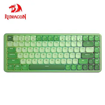 REDRAGON TL84-B RGB USB Мини-тънка ультратонкая жичен ръчна детска клавиатура Червен Син ключ 84 комбинации за лаптоп Изчислява PC