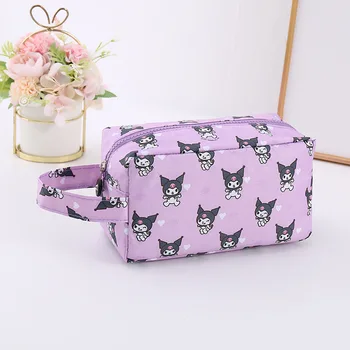 Sanrio hello kitty/нова мультяшная пътна косметичка Kuromi, чанта за измиване, студентски чанта за моливи, чанта за багаж, чанта