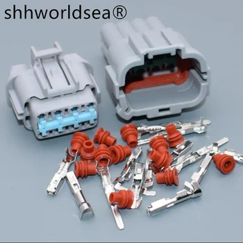 shhworldsea 1 Комплект 8-Пинов 2,2 мм 6185-1177 6188-0736 Автомобилен Конектор Гнездо Фарове За Nissan Sylphy Teana