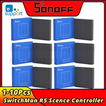 SONOFF SwitchMan R5 Контролер Сцена С Батерия, 6 Комбинации Без Връзка eWeLink-Дистанционно Управление Работи SONOFF M5/MINIR3 Умен Дом